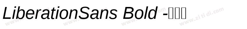 LiberationSans Bold 字体转换